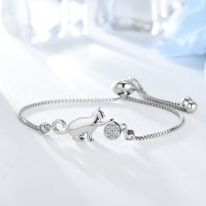 ANFASNI Cat And Ball Adjustable Bracelet