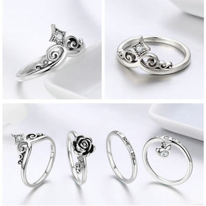 Live Love Life Stack Rings