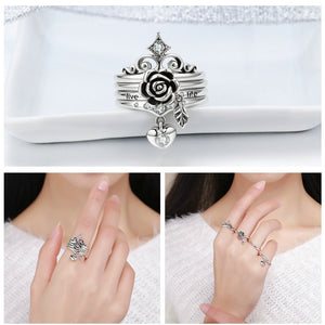 Live Love Life Stack Rings