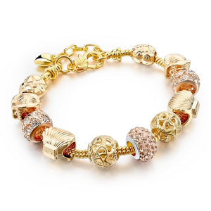 I Love You Heart Crystal Bracelet