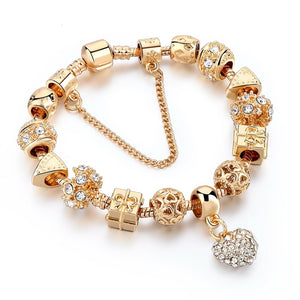 I Love You Heart Crystal Bracelet