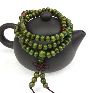 Natural Sandalwood Prayer Bead Bracelet