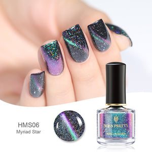 BORN PRETTY Holographic Cat Eye Magnetic Nail Polish
