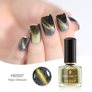 BORN PRETTY Holographic Cat Eye Magnetic Nail Polish