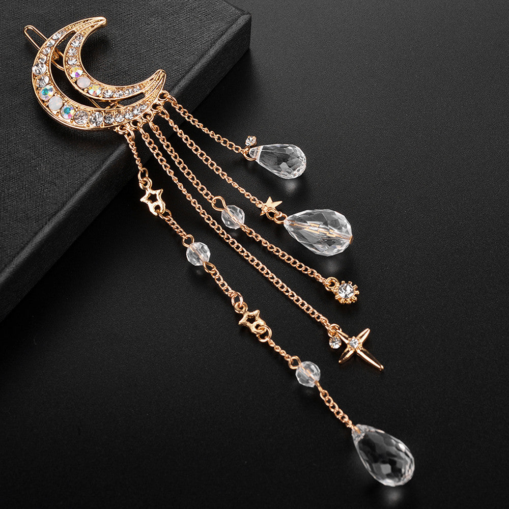 Moon And Stars Hair Clip