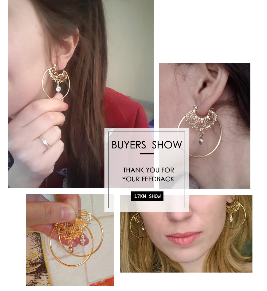 Crystal Flame Earrings
