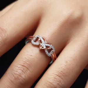Anchored Heart For Infinity Ring
