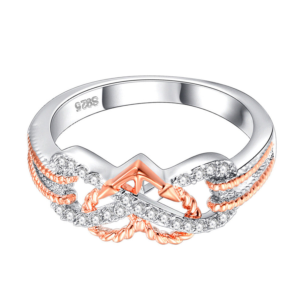 Anchored Heart For Infinity Ring