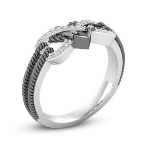 Anchored Heart For Infinity Ring