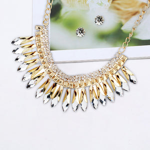 Crystal Buds Necklace Set