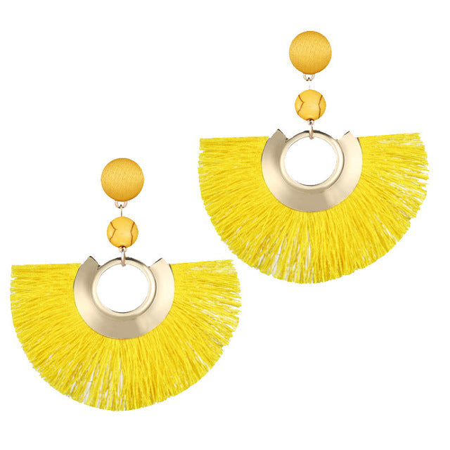 Tibetan Tassel Earrings