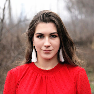 Crystal Tassel Boho Earrings