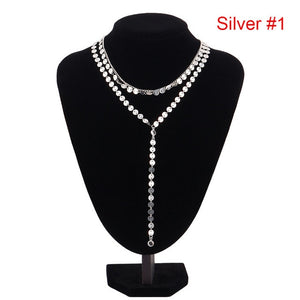 Three Layer Disc Necklace