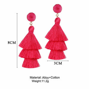 Druzy Tassel Earrings