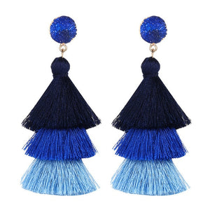Druzy Tassel Earrings