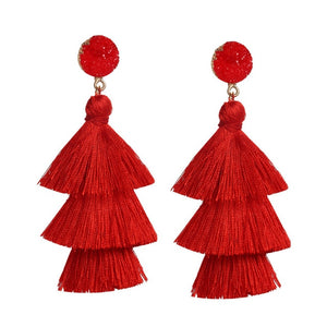 Druzy Tassel Earrings