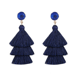 Druzy Tassel Earrings