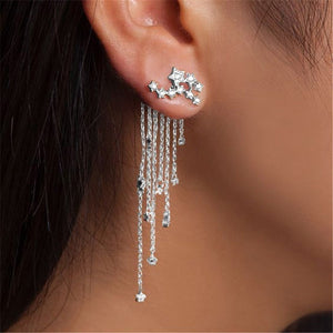 Linear Star Earrings