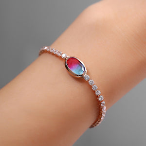 Orchid Rose Gold Adjustable Bracelet