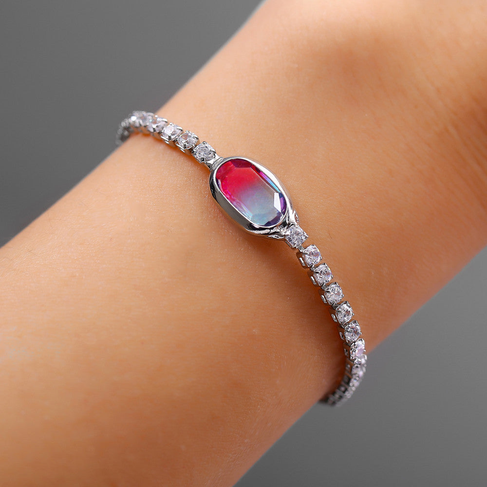 Orchid Rose Gold Adjustable Bracelet