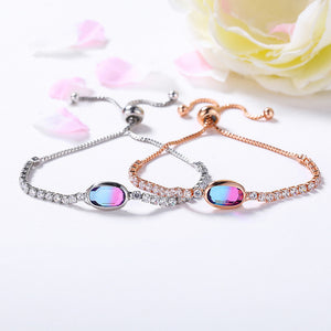 Orchid Rose Gold Adjustable Bracelet