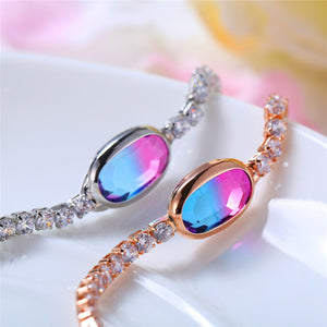 Orchid Rose Gold Adjustable Bracelet