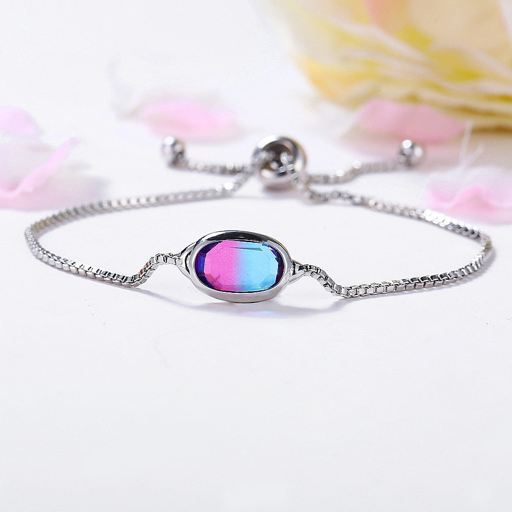 Orchid Rose Gold Adjustable Bracelet