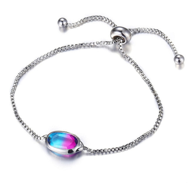 Orchid Rose Gold Adjustable Bracelet