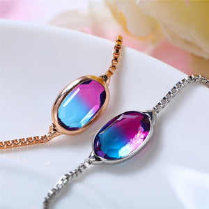 Orchid Rose Gold Adjustable Bracelet