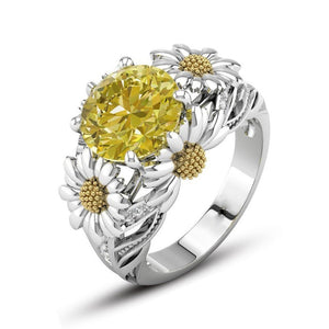 Sunflower Sparkle Ring
