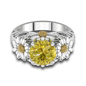 Sunflower Sparkle Ring