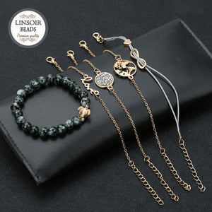 Eternal Life Sea Turtle Bracelet Set