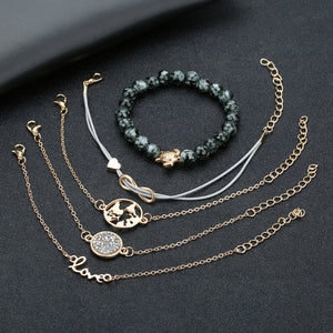 Eternal Life Sea Turtle Bracelet Set