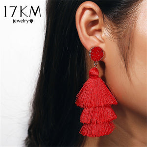 Druzy Tassel Earrings